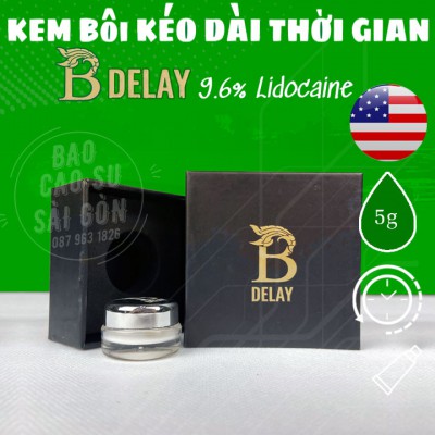 Kem bôi kéo dài thời gian quan hệ cho Nam B Delay có hàm lượng lidocaine 9.6% có bán tại TP Hồ Chí Minh