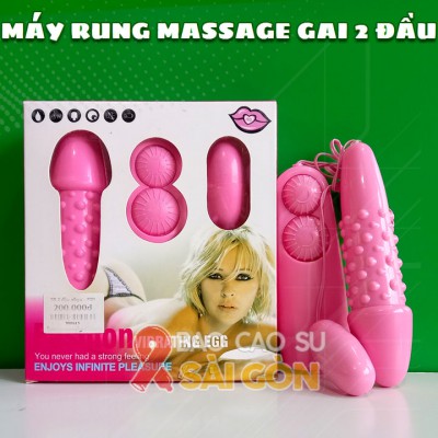 Trứng rung nhựa 2 đầu dv