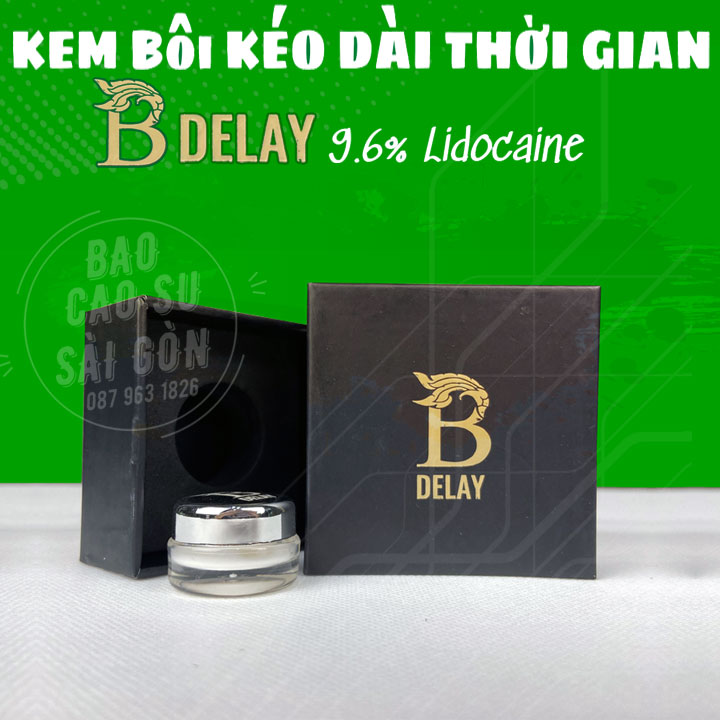 Kem bôi kéo dài thời gian quan hệ cho Nam B Delay có hàm lượng lidocaine 9.6% có bán tại TP Hồ Chí Minh