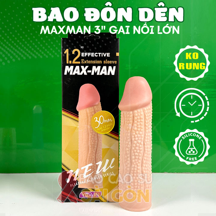 Bao đôn dên Maxman gai nổi 30mm