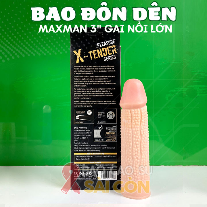 Bao đôn dên Maxman gai nổi 30mm