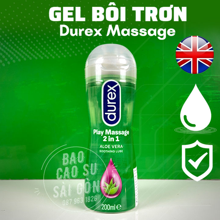 Gel bôi trơn massager Durex 2 in 1