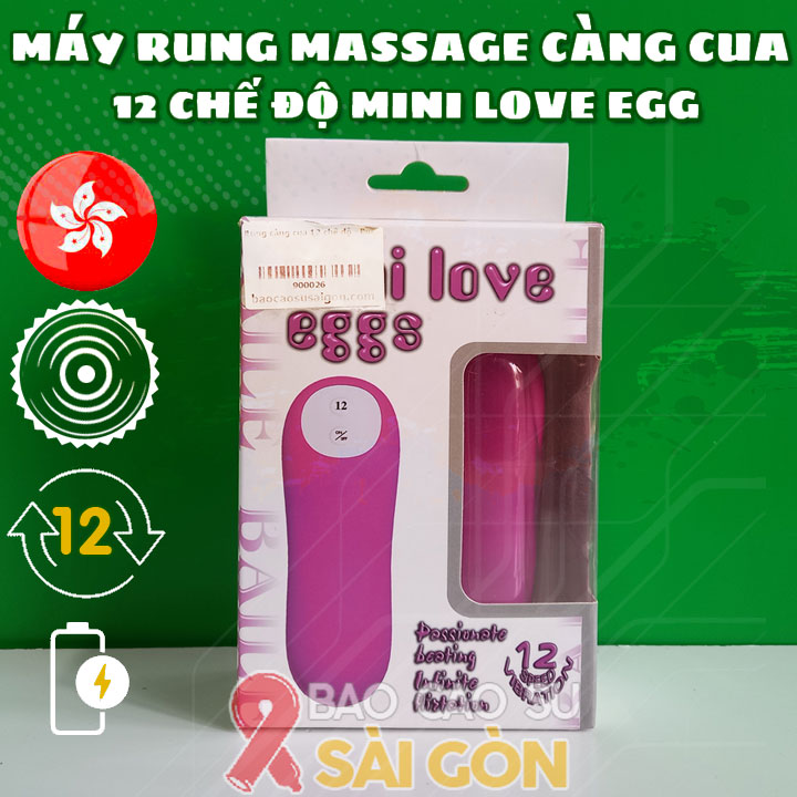 trứng rung càng cua mini love egg