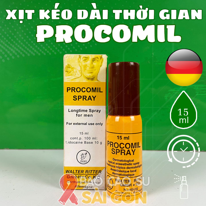 Thuốc xịt Procomil - Xịt chống xuất tinh sớm Procomil của Đức tại Tp Hồ Chí Minh