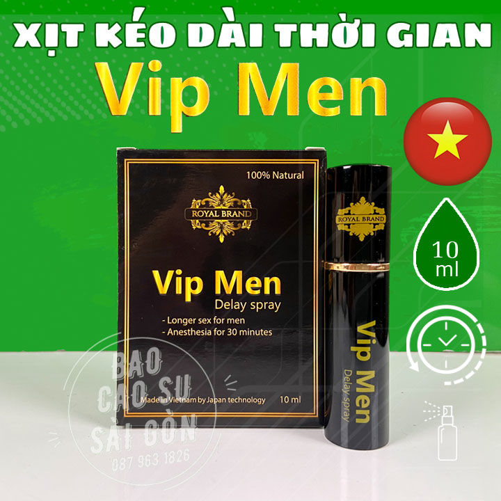 Xịt VIP MEN kéo dài thời gian cho Nam 10ml tại Tp Hồ Chí Minh