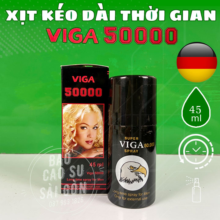 Chai Xịt Viga 50000 kéo dài thời gian quan hệ của Đức 45ml có bán tại TP Hồ Chí Minh - Bao cao su Sài Gòn